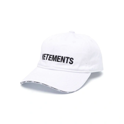 Shop Vetements Caps In White