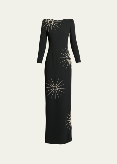 Shop Dries Van Noten Dalista Embellished Gown In Black