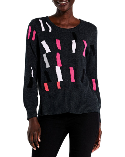 Shop Nic + Zoe Nic+zoe Petite Falling Frost Sweater In Pink