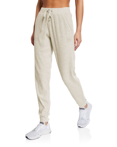 Alo Yoga Muse Ribbed High Waist Sweatpants In Athletic Heather Grey, ModeSens