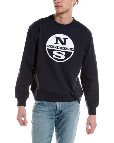 Shop North Sails Graphic Sweatshirt In Navy