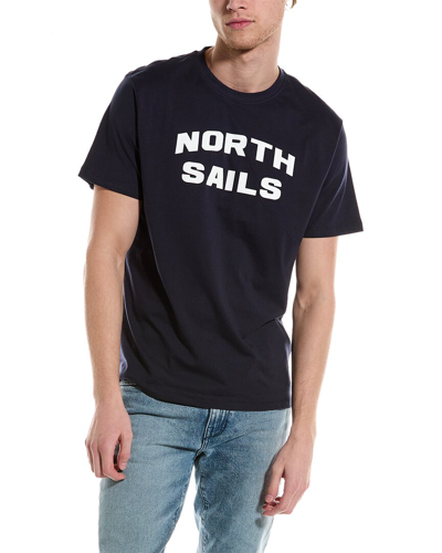 Shop North Sails Graphic T-shirt In Navy