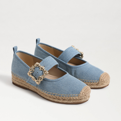 Shop Sam Edelman Maddy Mary Jane Espadrille Montrose Blue Twill