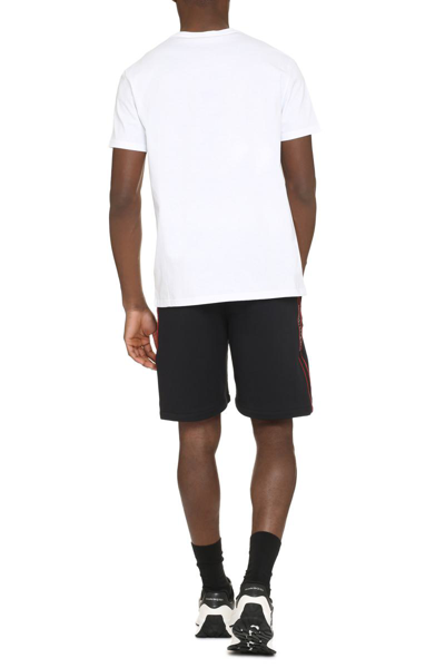 Shop Alexander Mcqueen Cotton Crew-neck T-shirt In White