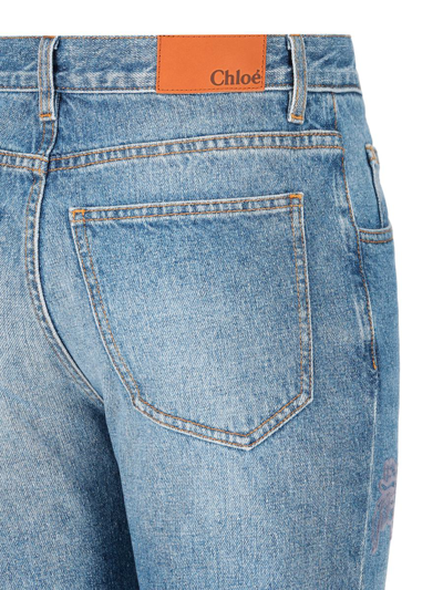 Shop Chloé Jeans In Foggy Blue
