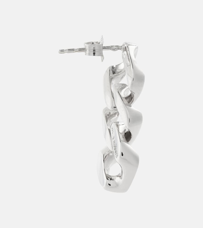 Shop Rainbow K Link 14kt White And Yellow Gold Earring With Diamonds In Silver