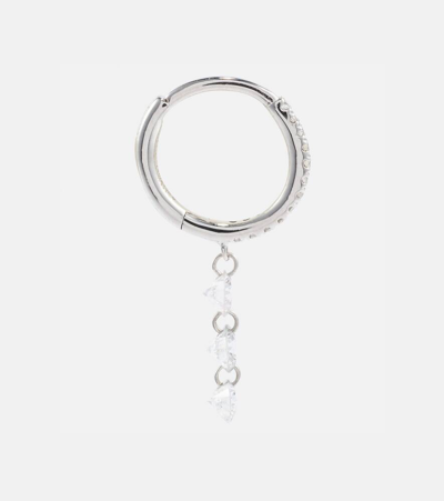 Persée 18kt Gold Single Earring With Diamonds In White