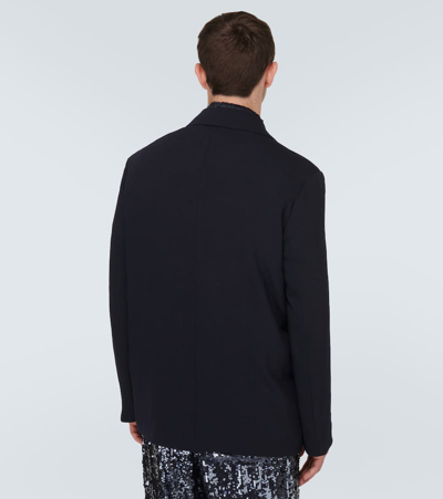 Shop Dries Van Noten Single-breasted Blazer In Blue