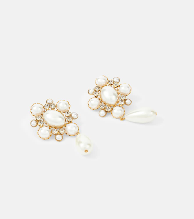Shop Jennifer Behr Jubilee Faux Pearl Drop Earrings In Gold