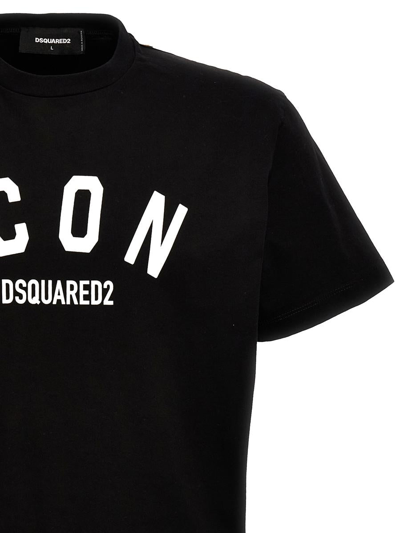 Shop Dsquared2 'be Icon' T-shirt In White/black