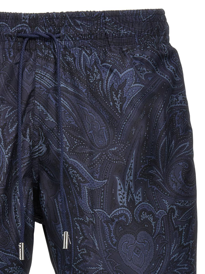 Shop Etro 'paisley' Swimsuit In Blue