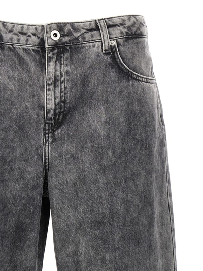 Shop Karl Lagerfeld 'relaxed' Jeans In Gray