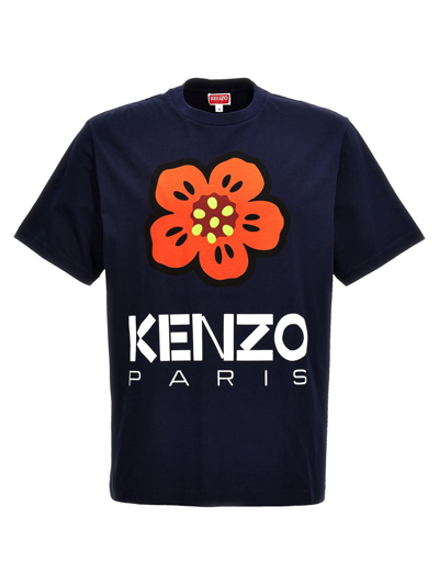 Shop Kenzo 'boker Flower Classic' T-shirt In Blue