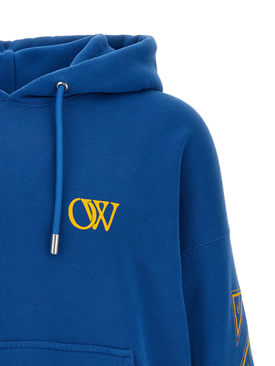 Shop Off-white '23' Hoodie In Blue