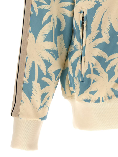 Shop Palm Angels 'palms' Sweatshirt In Blue