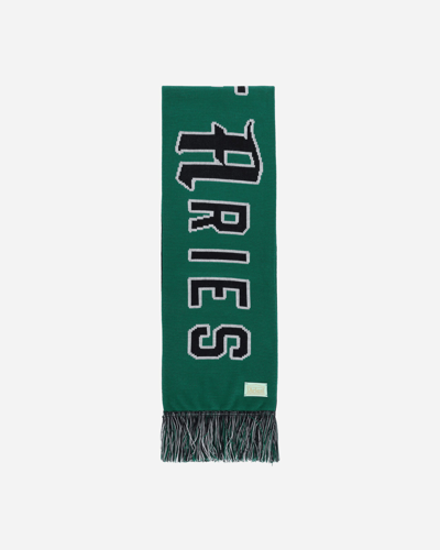 Shop Aries Cult Of  Scarf Black / Green In Multicolor