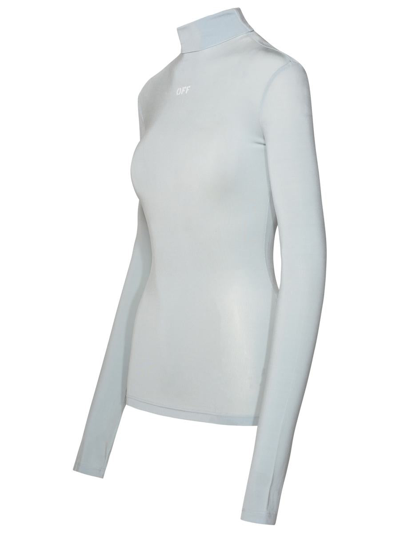 Shop Off-white Ice Viscose Sweater In Blue