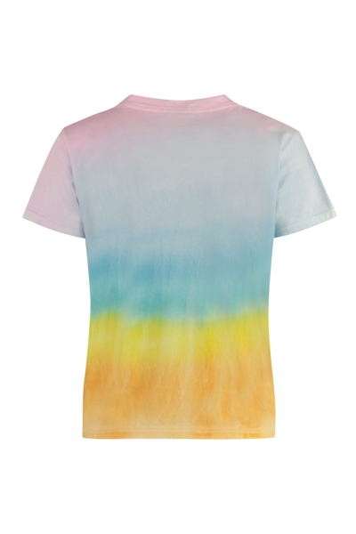 Shop Mother Cotton Crew-neck T-shirt In Multicolor