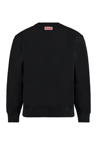 Shop Kenzo Cotton Crew-neck Sweatshirt In Black