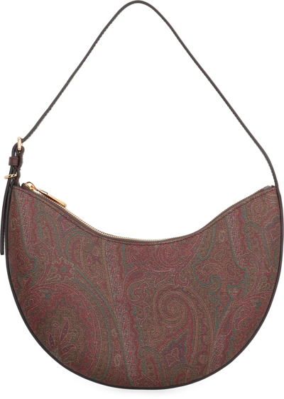 Shop Etro Essential Hobo Bag In Brown