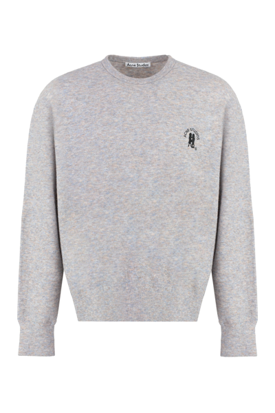 Shop Acne Studios Wool Blend Sweater In Grey