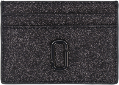 Shop Marc Jacobs The Galactic Leather Card Holder In Black