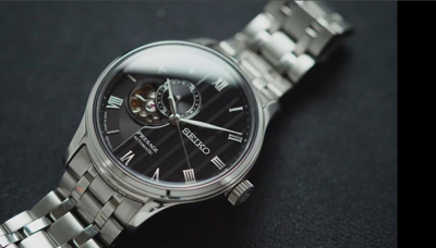 Pre-owned Nixon Seiko Watch, Brand New, Presage Ssa377j1 Open Heart Skeleton