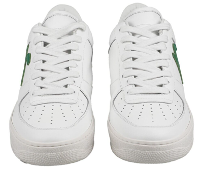 KNT KITON Pre-owned Sneakers Shoes For Man 100% Leather Sz 8.5 Us 41.5 Eu Knsw6 In White/green