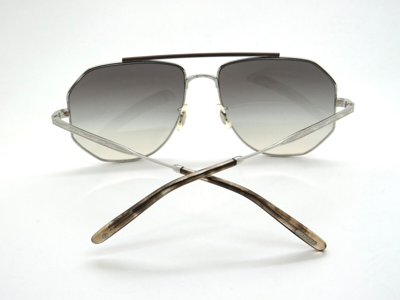 Pre-owned Oliver Peoples Brunello Cucinelli Ov1317st 503611 Moraldo Silver Sunglasses In Light Shale Gradient