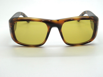 Pre-owned Tom Ford Ft 0731/s 56e Aristotle Havana Tortoise/yellow 56mm Sunglasses