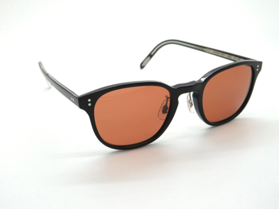 Pre-owned Oliver Peoples Fairmont Sun Ov5219sm 149253 Black/persimmon 49mm Sunglasses In Orange