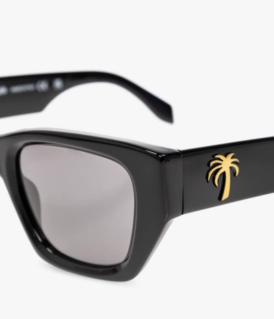 Pre-owned Palm Angels Peri034f23pla0011007 Hinkley Black Dark Grey Sunglasses
