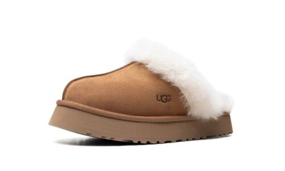Pre-owned Ugg Disquette Chestnut Womens Slippers 100% Authentic. Free Same Day Ship In Brown