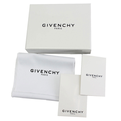 Pre-owned Givenchy Brand  Yellow Leather With Logos Card Case Bk600 3k0sw 054