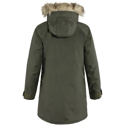 Pre-owned Fjall Raven Fjallraven Nuuk Parka Women's Winter Jacket, Deep Forest, X-large In Green