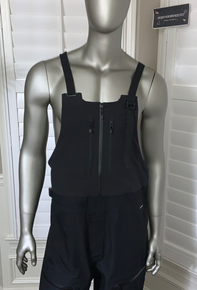 Pre-owned The North Face Mens Ceptor Dryvent Waterproof Shell Ski Bibs Pants - Black White