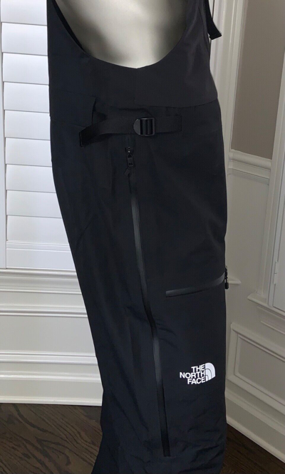 Pre-owned The North Face Mens Ceptor Dryvent Waterproof Shell Ski Bibs Pants - Black White