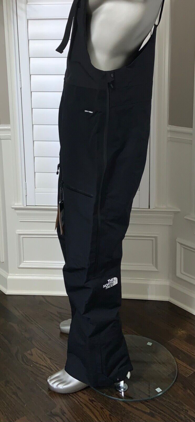 Pre-owned The North Face Mens Ceptor Dryvent Waterproof Shell Ski Bibs Pants - Black White