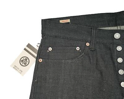 Pre-owned Momotaro $315 14oz Gray Selvedge Denim Jeans High Tapered 0405-70g 33