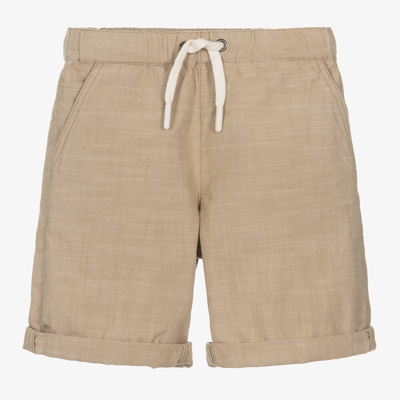 Shop Bonpoint Boys Beige Cotton Shorts
