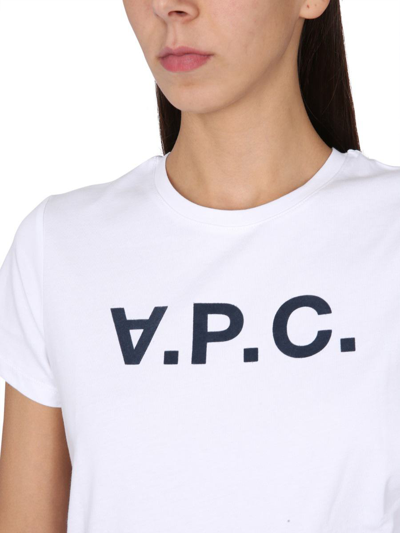Shop A.p.c. T-shirt With Logo In White
