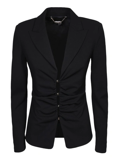 Shop Liu •jo Gathered Details Black Jacket