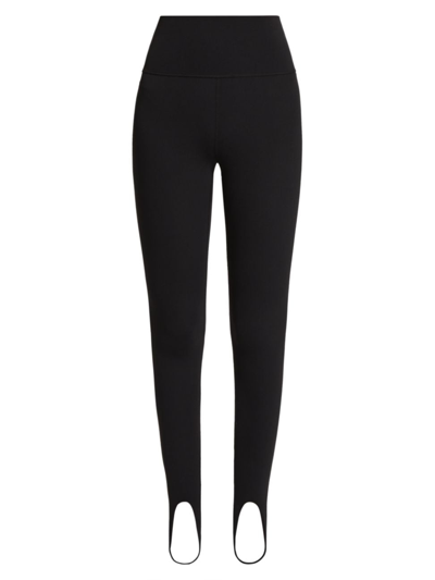 Shop Splits59 Women's Amber Airweight Knit Stirrup Leggings In Black White