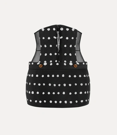 Shop Vivienne Westwood Foam Corset Skirt In Dots-