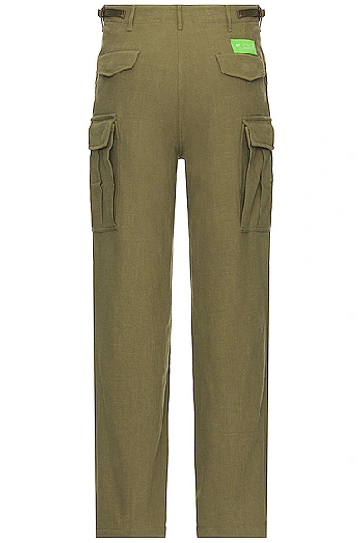 Shop Mister Green Cargo Pant In Olive