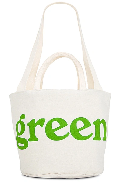 Shop Mister Green Round Grow Pot Small Tote Bag In Natural