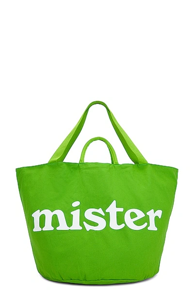 Shop Mister Green Round Grow Pot Large Tote Bag In Green