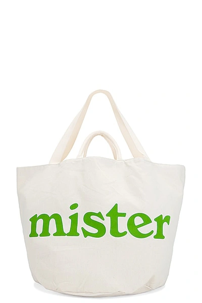 Shop Mister Green Round Grow Pot Large Tote Bag In Natural