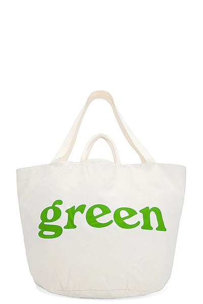 Shop Mister Green Round Grow Pot Large Tote Bag In Natural
