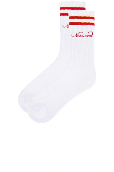 Shop Norwood Signature Socks In White